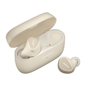 Jabra Elite 5 True Wireless Earbuds-Gold Beige