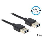 Delock 83460 EASY - USB 2.0 - A apa/apa kábel - 1m