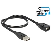 Delock 83497 USB2.0 apa > A anya ShapeCable - 0,15m