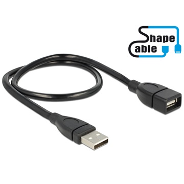 Delock 83497 USB2.0 apa > A anya ShapeCable - 0,15m