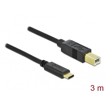 Delock 83666 USB-C 2.0 B-típusú kábel - 3 m