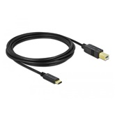 Delock 83666 USB-C 2.0 B-típusú kábel - 3 m