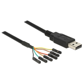 Delock 83786 USB apa > TTL 6pin header anya kábel - 1,8m