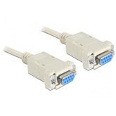 Delock 84169 9pin anya/anya soros nullmodem kábel - 3m