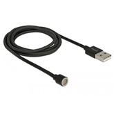 Delock 85724 Mágneses USB adat- és töltőkábel fekete - 1,1 m