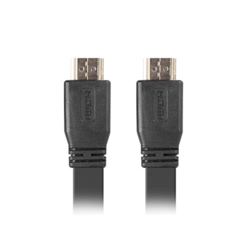 Lanberg HDMI M/M 4K lapos kábel - 1.8m - fekete