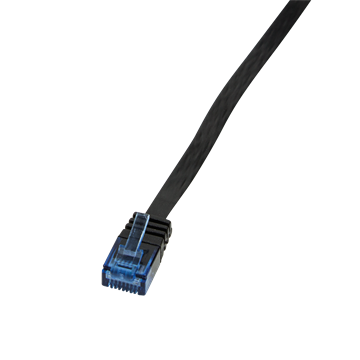 LogiLink CP0138B Cat5e lapos patch kábel - Fekete - 7,5m