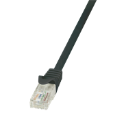 LogiLink CP1013U Cat5e UTP patch kábel - Fekete - 0,25m