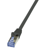 LogiLink CQ3013S Cat66 S/FTP patch kábel - Fekete - 0,25m