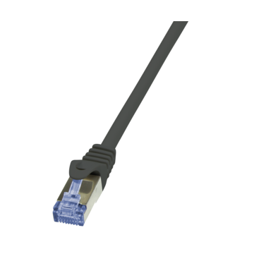 LogiLink CQ3013S Cat66 S/FTP patch kábel - Fekete - 0,25m