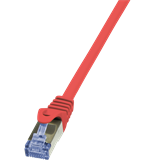 LogiLink CQ3024S Cat6A S/FTP lapos patch kábel - Piros - 0,5m