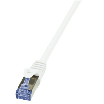 LogiLink CQ3031S Cat6A S/FTP patch kábel - Fehér - 1m