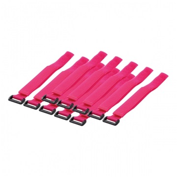 LogiLink KAB0016 Vezetékösszekötő szíj szett 10db/cs - Pink