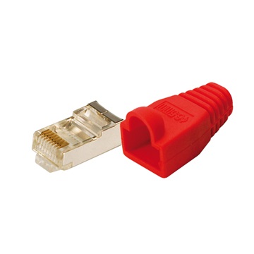 LogiLink MP0016 Cat5 moduláris csatlakozó - 100db/cs - Piros