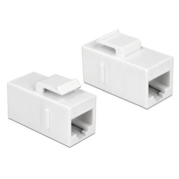 Delock 86379 RJ45 > RJ45 Keystone modul  Cat.6 UTP fehér