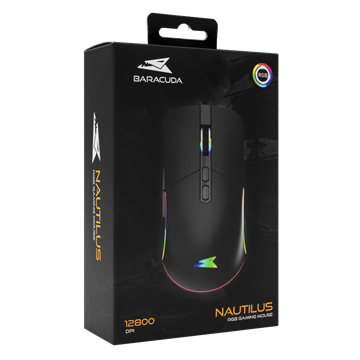 Baracuda BGM-011B NAUTILUS vezetékes gamer egér - RGB - fekete