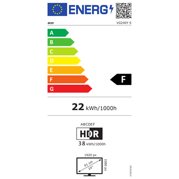 Acer 23,8" Nitro VG240YSbmiipx IPS LED - 165 Hz - Dobozsérült termék