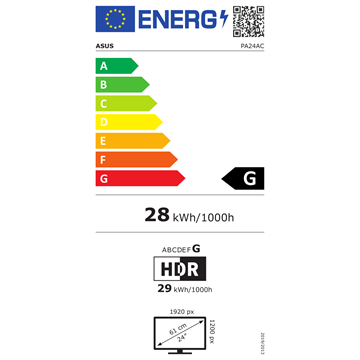 Asus 24,1" PA24AC WUXGA PIVOT - IPS - 60Hz I3 év garanciaI