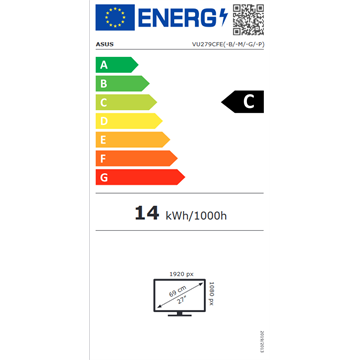 Asus 27" VU279CFE-P Eye Care USB-C  Adaptive-Sync - IPS
