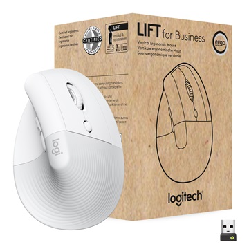 Logitech Lift Vertical Ergonomic - Off White