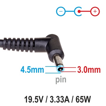 Akyga AK-ND-25 65W HP hálózati töltő adapter