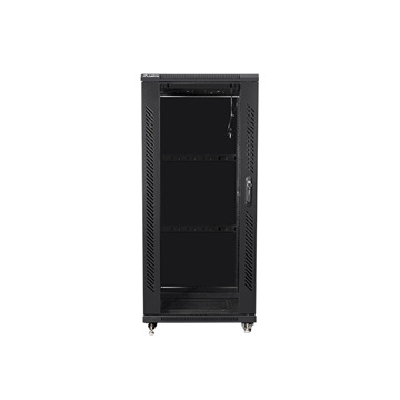 Lanberg 19" szabadon álló rack szekrény 27U/600X600 lapraszerelt, fekete