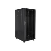 Lanberg 19" szabadon álló rack szekrény 27U/600X800 lapraszerelt, fekete