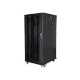 Lanberg 19" szabadon álló rack szekrény 27U/600X800 lapraszerelt, fekete