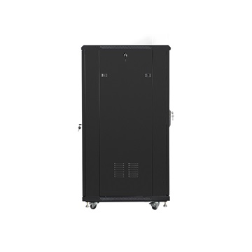 Lanberg 19" szabadon álló rack szekrény 27U/600X800 lapraszerelt, fekete