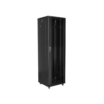 Lanberg 19" szabadon álló rack szekrény 42U/600X600 lapraszerelt, fekete