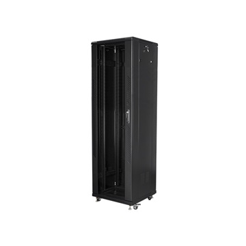 Lanberg 19" szabadon álló rack szekrény 42U/600X600 lapraszerelt, fekete