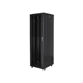 Lanberg 19" szabadon álló rack szekrény 42U/600X800 lapraszerelt, fekete