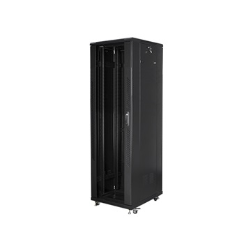 Lanberg 19" szabadon álló rack szekrény 42U/600X800 lapraszerelt, fekete