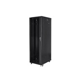 Lanberg 19" szabadon álló rack szekrény 42U/800X800 lapraszerelt, fekete