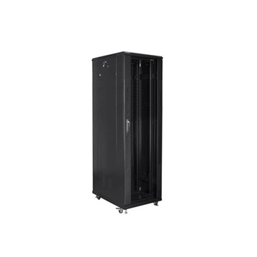 Lanberg 19" szabadon álló rack szekrény 42U/800X800 lapraszerelt, fekete