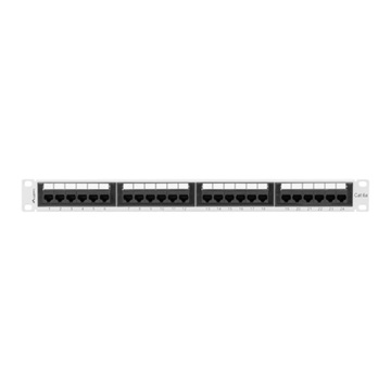 Lanberg Patch panel 24 port 1U 19" CAT.6a UTP, szürke