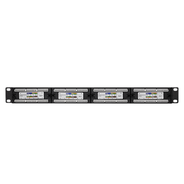 LogiLink Cat.6 patch panel 24-portos, árnyékolatlan, 19" rackbe, fekete