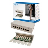 LogiLink NP0016A 8port Cat6 Patch panel