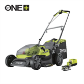 Ryobi 18V One Plus™ szénkefe nélküli fűnyíró 37 cm vágási szélességgel, 1x 5,0 Ah akkumulátor, töltő - RY18LMX37A-150