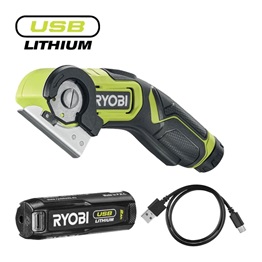 Ryobi 4V USB Lithium daraboló, 1x 2,0 Ah akkumulátor, töltő - RCT4-120G
