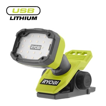 Ryobi 4V USB Lithium csíptethetős lámpa, akkumulátor és töltő nélkül - RLC4-0