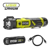 Ryobi 4V USB Lithium lámpa lézerrel, 1x 2,0Ah akkumulátor, töltő - RLP4-120G