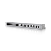 Ubiquiti 1U üres patch panel, 24-portos, ezüst színű