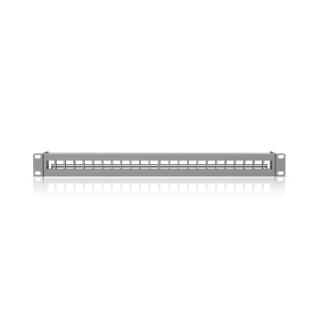 Ubiquiti 1U üres patch panel, 24-portos, ezüst színű