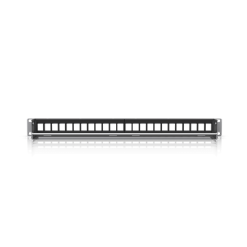 Ubiquiti 1U üres patch panel, 24-portos, ezüst színű