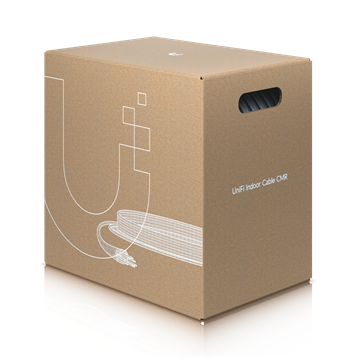 Ubiquiti UniFi Indoor Cable CMR Cat.6 UTP kábel, fehér, 305m dob