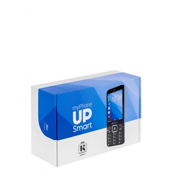 myPhone UP SMART 3,2" mobiltelefon - fekete - Bontott, dobozsérült termék